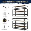 Heavy Duty Shelf, 28''×12''×60'' Metal Shelving Rack, 2400 lbs Basement Storage Shelves, Standing Shelves, Garage Racks