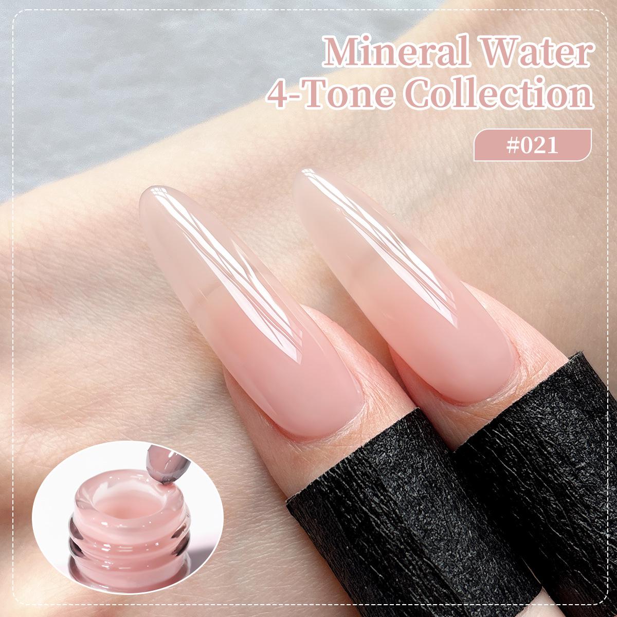 

Ice Muscle Translucent Pink UV Gel Polish: New 2025 Whitening Jelly Base for Nail Art.