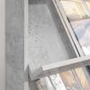 Magazine Rack Concrete Grey 70 X 41 X 126 Cm Engineered Wood