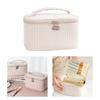 Cute PU Makeup Bag for Women Toiletries Organizer Travel Cosmetic Pouch Female Large Capacity Portable Wash Bags  Pink