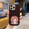 Phone Case: 2D Flat Design Suitable for iPhone 18 17 16 15 14 13 Pro Protective Case, Couple Style, Red-haired Girl, Christmas and Halloween Gift