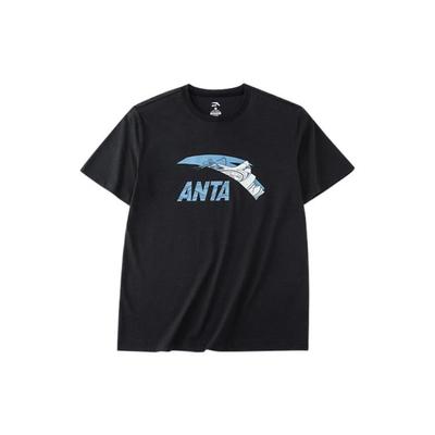 SS22 Laiško rašto kasdieniai sportiniai marškinėliai trumpomis rankovėmis, unisex viršūnės, juodi 952228157-1