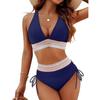 Women Bikini Sexy High Waist Bathing Suit V-Neck Beach Swimwear Female Summer Swimsuit