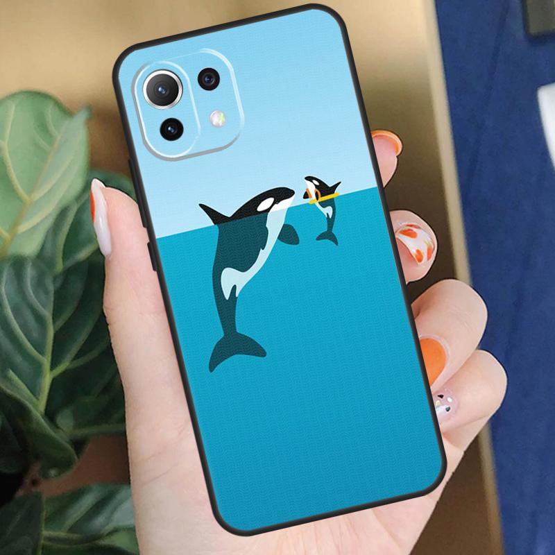 Whale Sharks Fish Case For Xiaomi 13T Pro 12T 11T 14 12 13 Lite 12X POCO X5 X3 F5 Pro X4 F3 F4 C65 M5s Cover