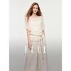 French Style Off-Shoulder Waist-Cinching Knit Cardigan