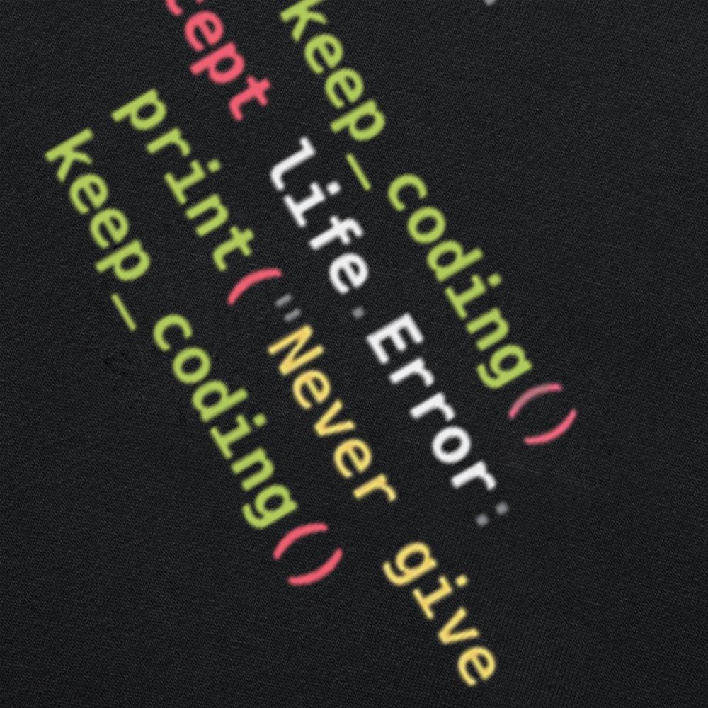 Funny Motivational Python programming T-shirts Men Women's Fashion Oversized Tshirt 100% Cotton Loose C++ Coder Computer T Shirt