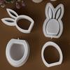 Reusable Easter Rabbit Mold Handicrafts Tea Light Cup Holder  Easter Decoration