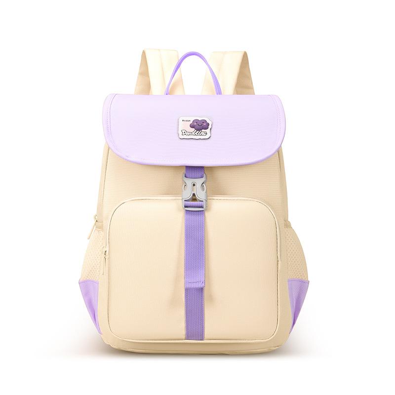 School Bag High-quality Kindergarten Cute Treasure Contrasting Color Backpack Primary School Students 1-2 Grades Spring Outing Backpack Gift Printing