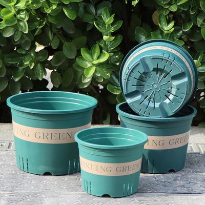 Breathable Planter Pot Recycled Plastic Flower Pot for Roses Hydrangeas Amaryllis Thickened Downward Growth Pot for Home Garden Balcony