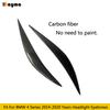 Carbon Fiber Car Headlight Eyebrows Fiber Glass Primer Lamp Cover Eyelids For BMW 4 Series 2014 -  F82 M4 F80 M3 F36 F33 F32
