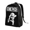 One Pieces Backpacks for Men Women Water Resistant School College Luffy Bag Print Bookbag