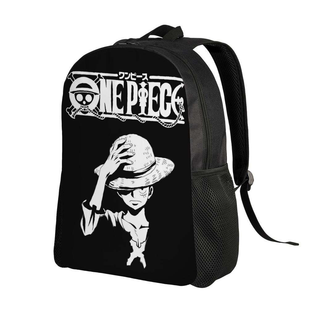 One Pieces Backpacks for Men Women Water Resistant School College Luffy Bag Print Bookbag