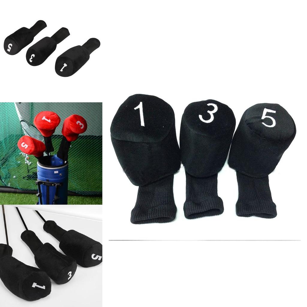 Golf Club Protector Set With Cotton Material For Wooden Clubs For Golf Enthusiasts