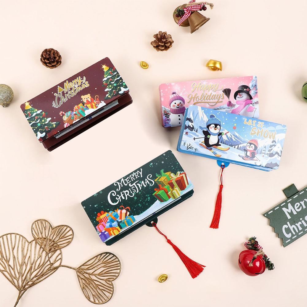 Christmas Money Holders for Cash, Christmas Cash Envelope With 6 Slots,Surprise Card Holder for Xmas DIY Holiday Money Gift Card