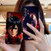 AOT Mikasa Mobile Phone Case for Samsung Galaxy A73 72 71 70 56 55 54 53 52 36 35 34 23 16 15 5G Colour Protective Luxury Pretty