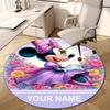 Personalized M-Minnie Round Chair Office Rug - Perfect for Mat, Office Chair & More - Ideal Gift for Birthdays and Holidays
