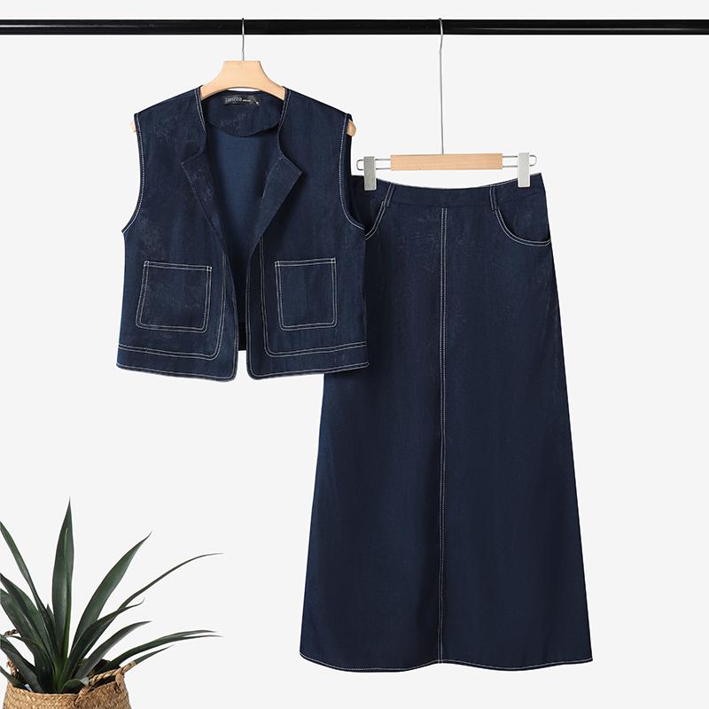 ZANZEA Damen Ärmellose Westen Tops und Hosen Lässige Zweiteiler Anzugsets