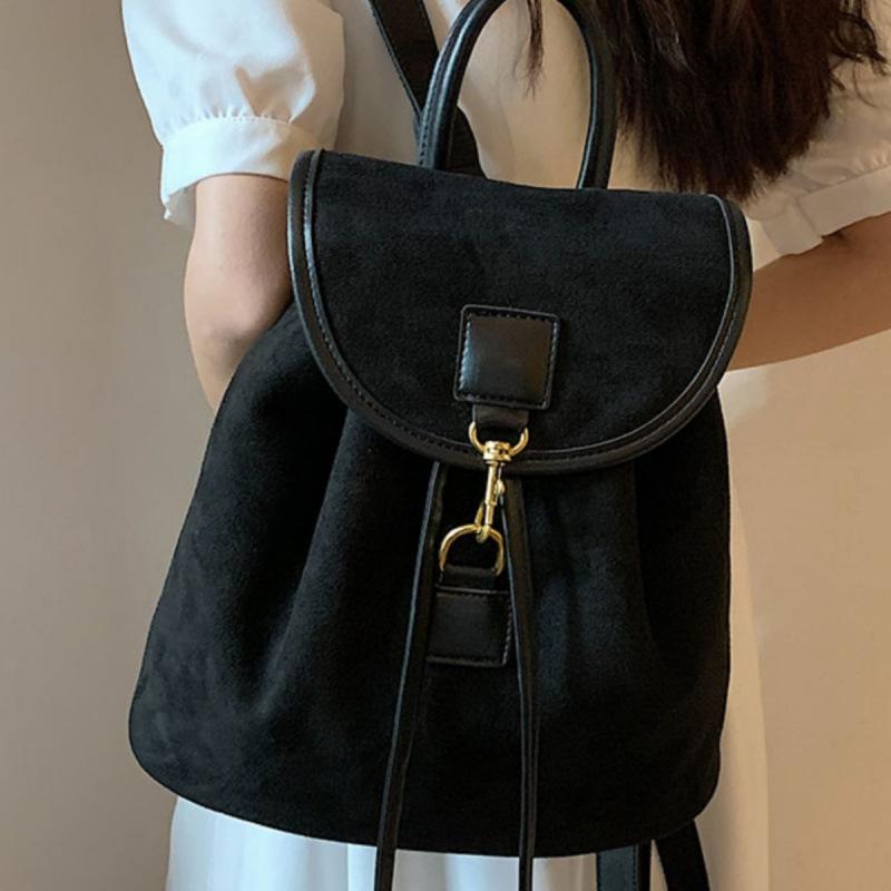 

Retro casual portable small bag women s simple versatile backpack 2025 summer student class commuting messenger bag