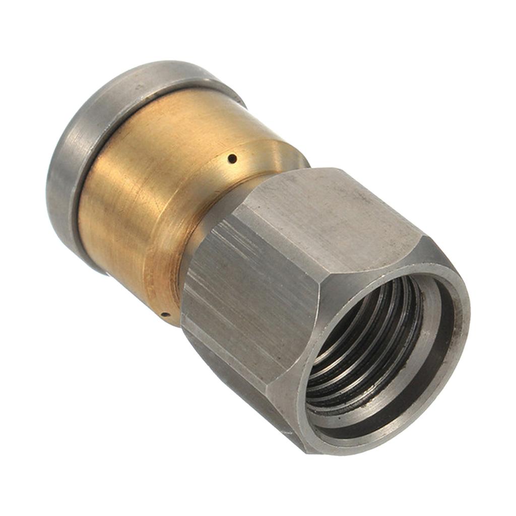 Durable 4000PSI Sewer Jetter Nozzle G1/4" Button Nose Pressure Drain Hose Pipe Tap Spray Nozzle For Car Home Pipe Cleaning