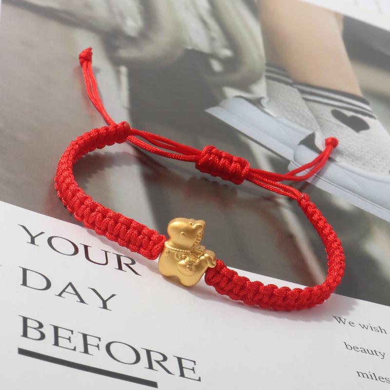 2026 New Year Zodiac Horse Bracelet Cartoon Lucky Horse Red String Woven Bracelet Couple Friend New Year Blessing Gift