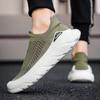 Herren-Schlupfschuhe, modische Sneakers, leichte Laufschuhe für Männer, gestricktes Mesh, Workout, atmungsaktiv, lässig, rutschfest, Tennis-Outdoor-Sneaker