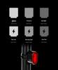 USB Rechargeable High Brightness Bicycle Front & Rear Lights for Night Riding