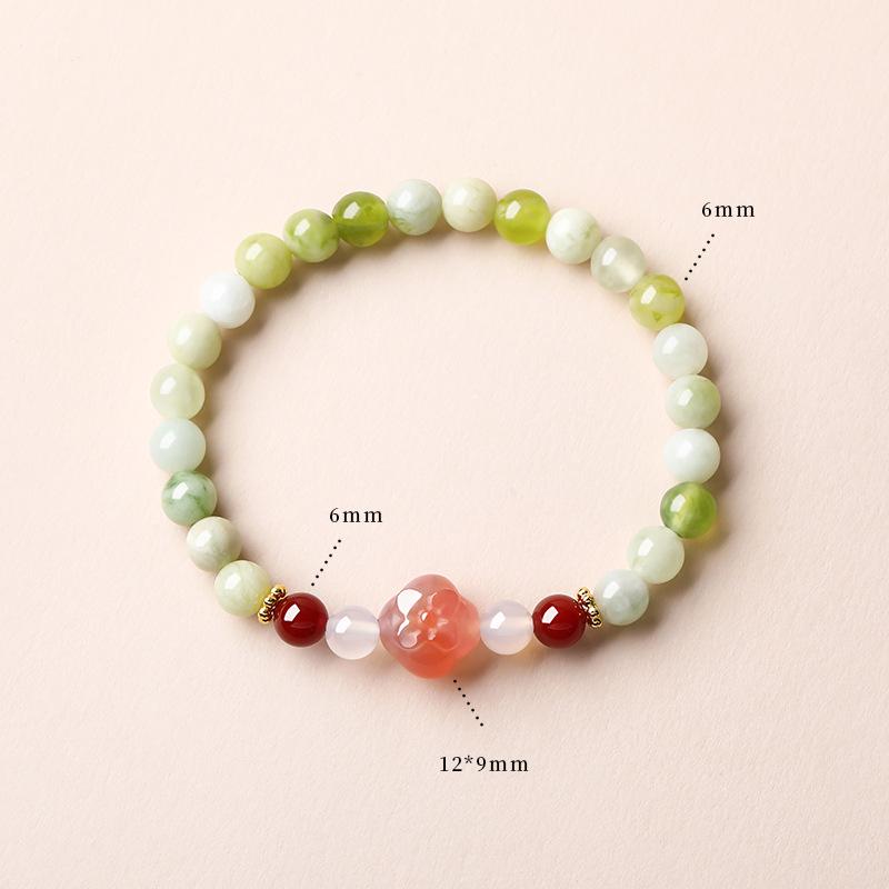Aquamarine & White Crystal Beaded Bracelet: Fairy Summer Style for Girls, Sweet & Simple Fashion Hand Jewelry with a High-End Feel