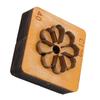 Leather Cutting Mold with   Wood Base Flower Shape Punching Die for Making Keychain Bag Decoration