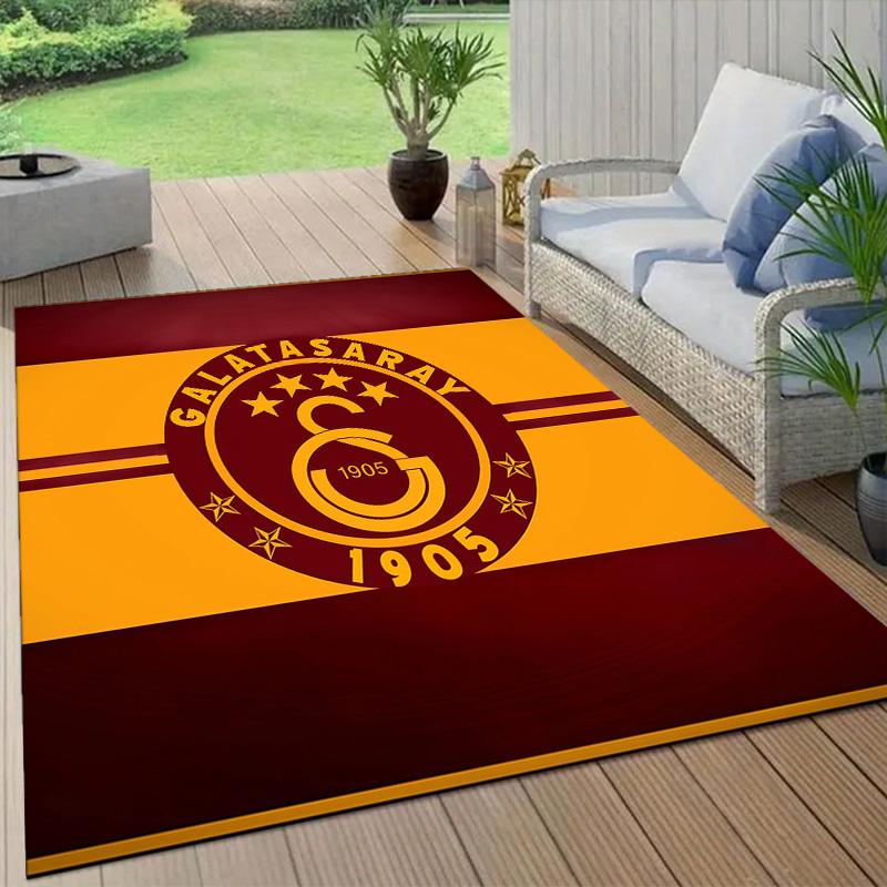 Futbol Club Barcelona2 Flannel Pattern Square Carpet,Area Rug,Carpet Rug for Living Room Bedroom Sofa Playroom Decor,Non-slip Floor Mat