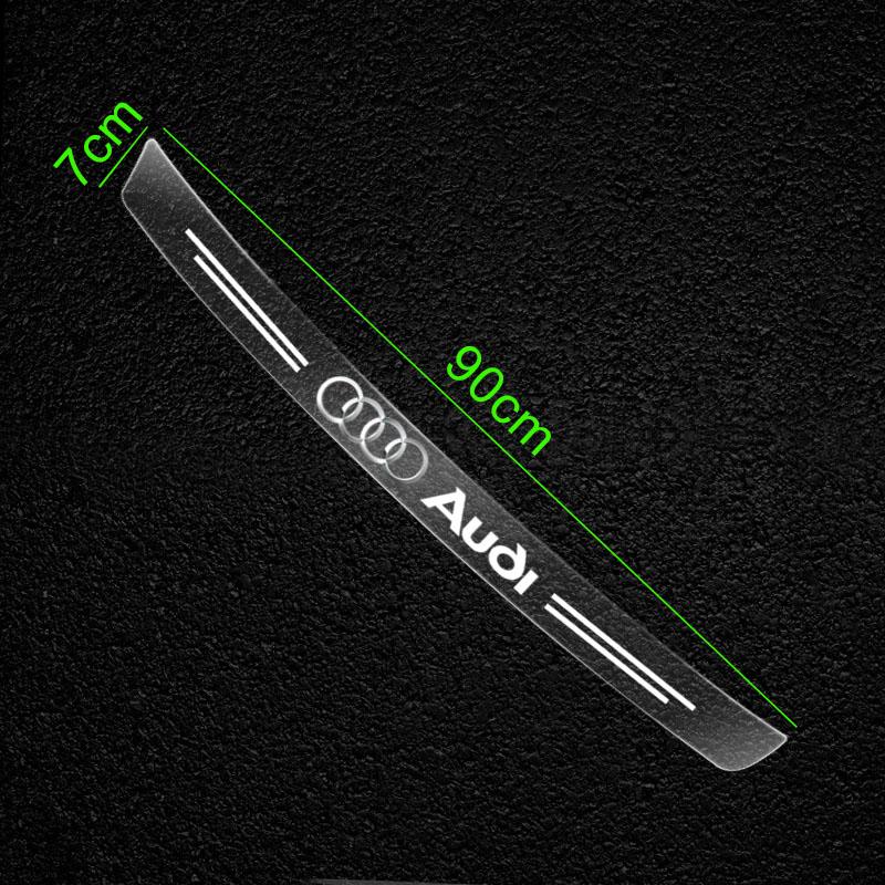 Car Trunk Anti-Scratch Sticker Tailgate Decoration Strip Car Entry Guard Protective Emblems For G43 A3 A6 Q3 B5 B6 B7 B8 B9 T3TG