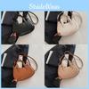 Stylish Trendy Minimalist Pu Shoulder Bag With Crossbody Design In Popular Solid Colors For Street Fashion