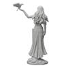 High Quality Resin Statues Morrigan The Celtic Goddess Of Battle With Crow & Sword Bronze Finish Statue For Home Decoration