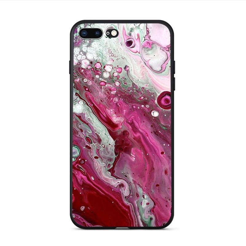 Weiche Telefonhülle mit glänzender Granitstein-Marmorstruktur für iPhone X XS XR 11 Pro Max SE2020 6s 6 7 8 plus 5 5S 10 TPU-Schale