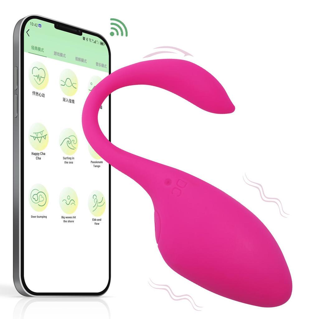 Kabelloser, app-gesteuerter tragbarer Tadpole Jumping Egg G-Punkt-Vibrator für weiblichen Orgasmus und Masturbation