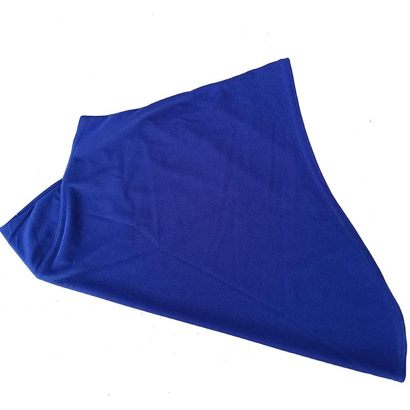 Children's Solid Color Square Turban 2 to 6 Years Old Little Girl Arabic Hijab Cover Crystal Polyester Gauze Scarf All Seasons