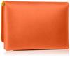 Business Card Holder Folding Business Card Holder Genuine Leather in 22501 Orange [Ebawin] [Made Japan]