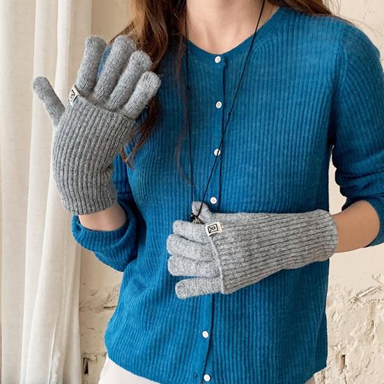 Damskie Rękawiczki Zimowe Konwertowalne Ciepłe Rękawiczki Dotykowe 2-w-1 Dzianinowe Elastyczne Rękawiczki do Pisania SMS-ów na Codzienne Wyjścia