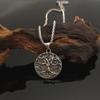 Viking Rune Tree Of Life Necklace for Women Men Punk Hip Hop Scandinavian Pendant for Boyfriend Jewelry Gift