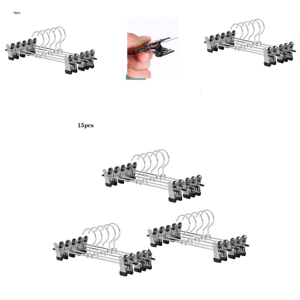 Durable Metal Clip Coat Hangers For Closet Organization With Non-slip Racks For Pants