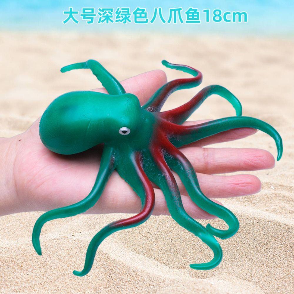 Educational Decoration Simulation Octopus Toy Ocean Sea Life Soft Elastic Toys Octopus Action Toy