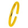 Bronze Gold -Plated 6mm Opening Light Surface Tube Bracelet