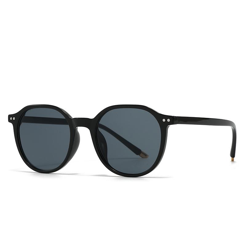 Latest European and American Cross-Border Trendyy Stt Photography Retro Literary Sunglasses Modern Charm Ins Style Round Sunglas