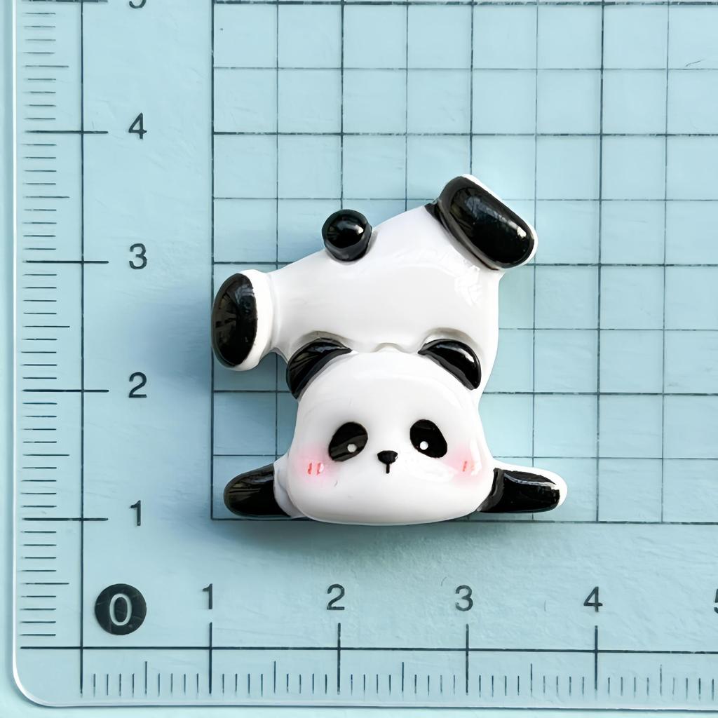 Accesorii Panda Desen Animat Lucrate Manual din Rășină: Magneți de frigider lucioși, Agrafe de păr, Materiale pentru bijuterii