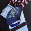 Chinesischer Stil Japanischer Klassischer Faltfächer Antiker Stil Schwarzer Faltfächer für Damen Handgefertigt Exquisite Handfächer