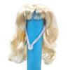 Blond Dog Headpiece Curly Hairstyle Outfit For Seasonal Shows Stage Event Heat Resistant Fabric Design