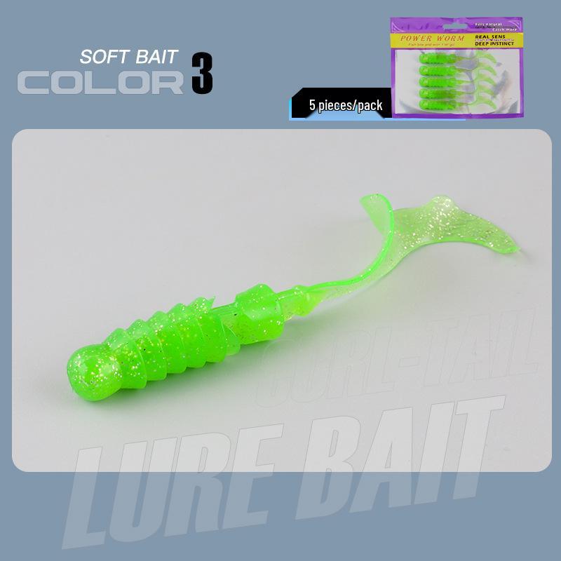 Big Wave Lockenschwanz Weichköder für Barsch und Mandarinfisch