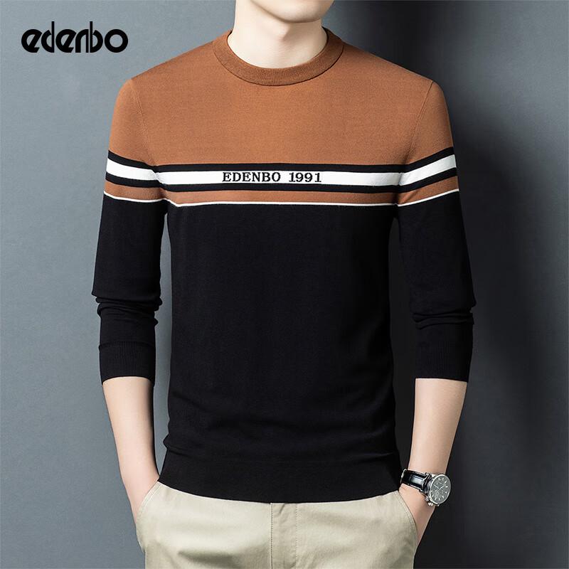 

Edenbo Men s Striped Round Neck Sweater 2XL