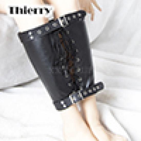 Thierry Adjustable PU Leather Erotic Thigh Cuffs Restraints Bondage Adult Sex Toys Leg Cuffs Restraints Sex Bondage SM