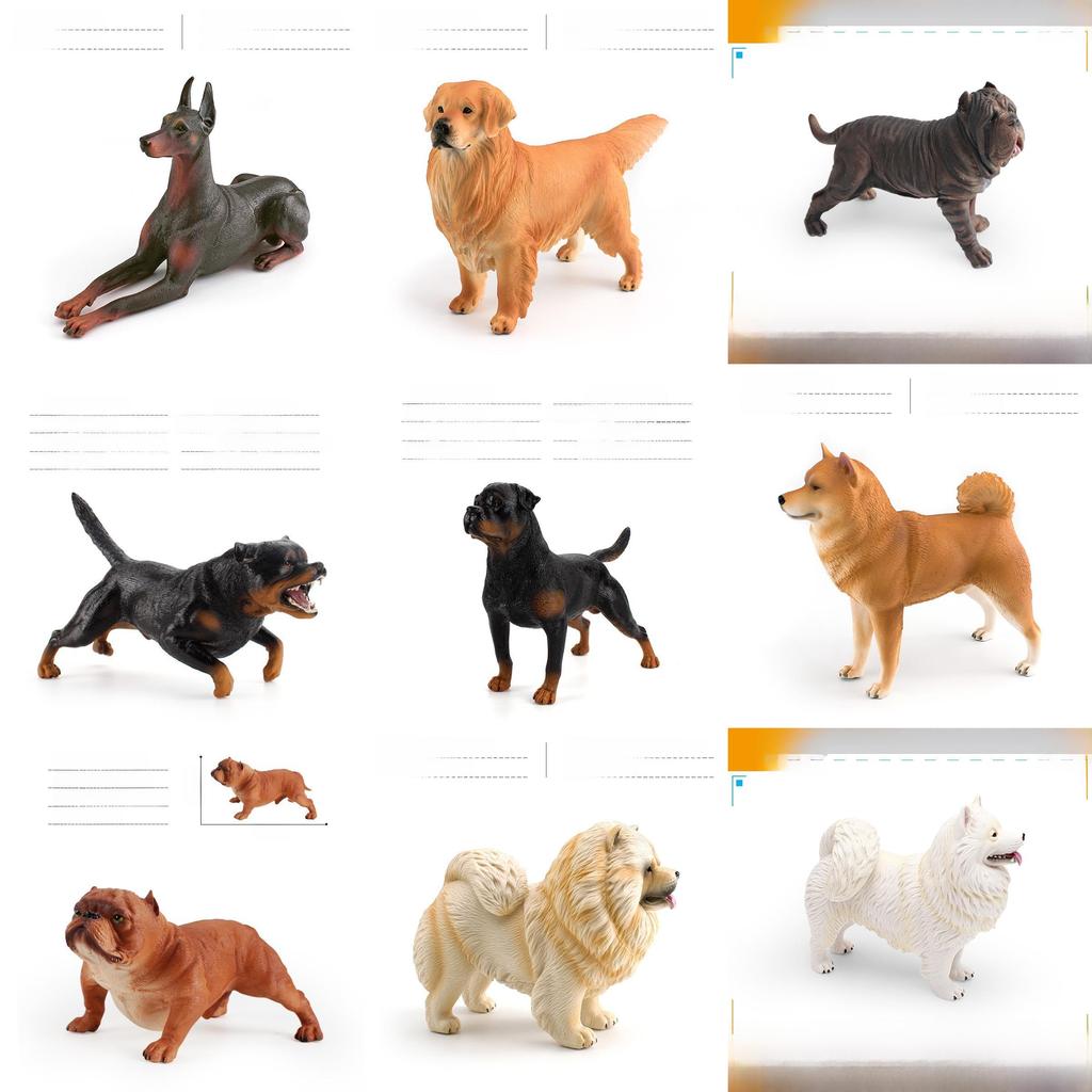 Realistic Pvc Dog Model Extra Large Doberman German Shepherd Pet Display Tabletop Ornament