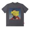 American Retro Trendy T-Shirt Men'S Oversize Hip-Hop Portrait Printing Casual Cotton Short-Sleeved T-Shirt Men'S